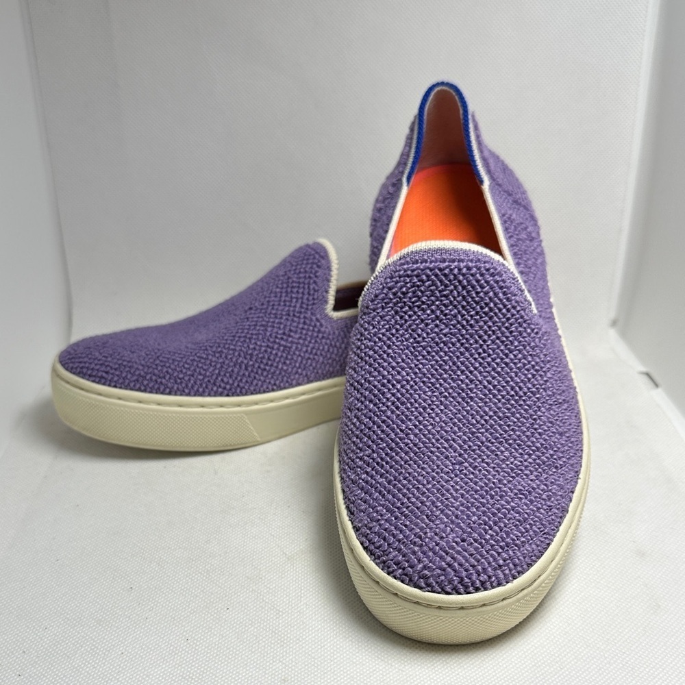 Rothy’s The Sneaker Amethyst Terry Purple Slip On Sneakers Women's Size 6